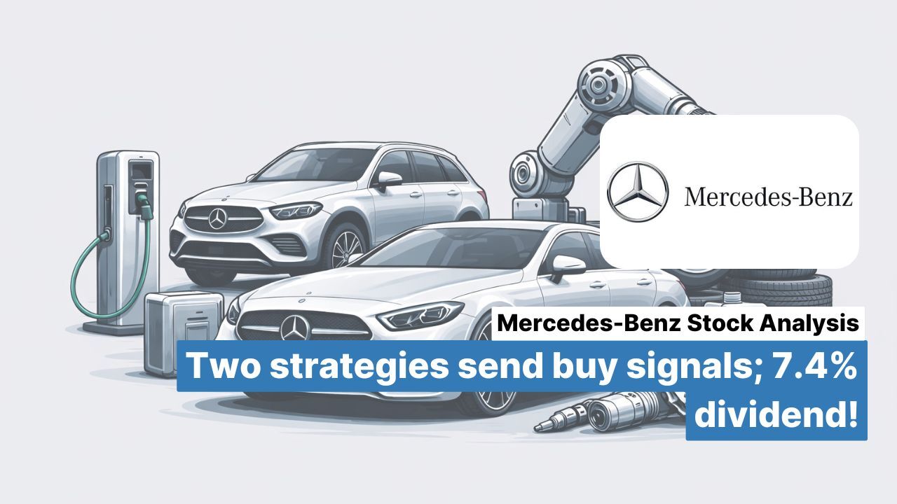 Mercedes-Benz stock analysis: Two strategies send buy signal; 7.4% dividend yield!