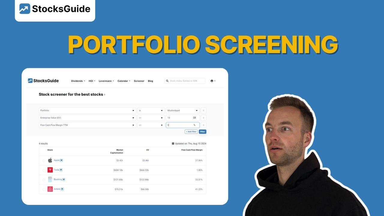 How the stock screener works for your portfolio