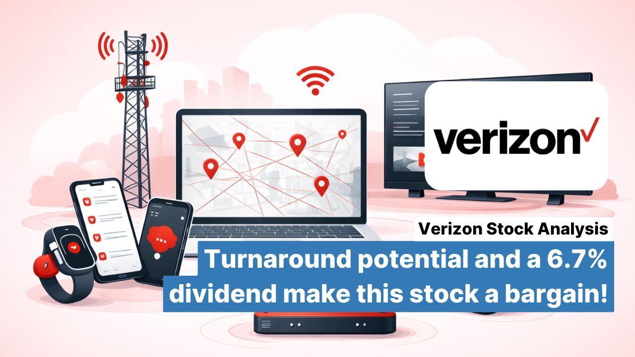 Verizon stock analysis: Turnaround potential and a 6.7% dividend make this stock a bargain!
